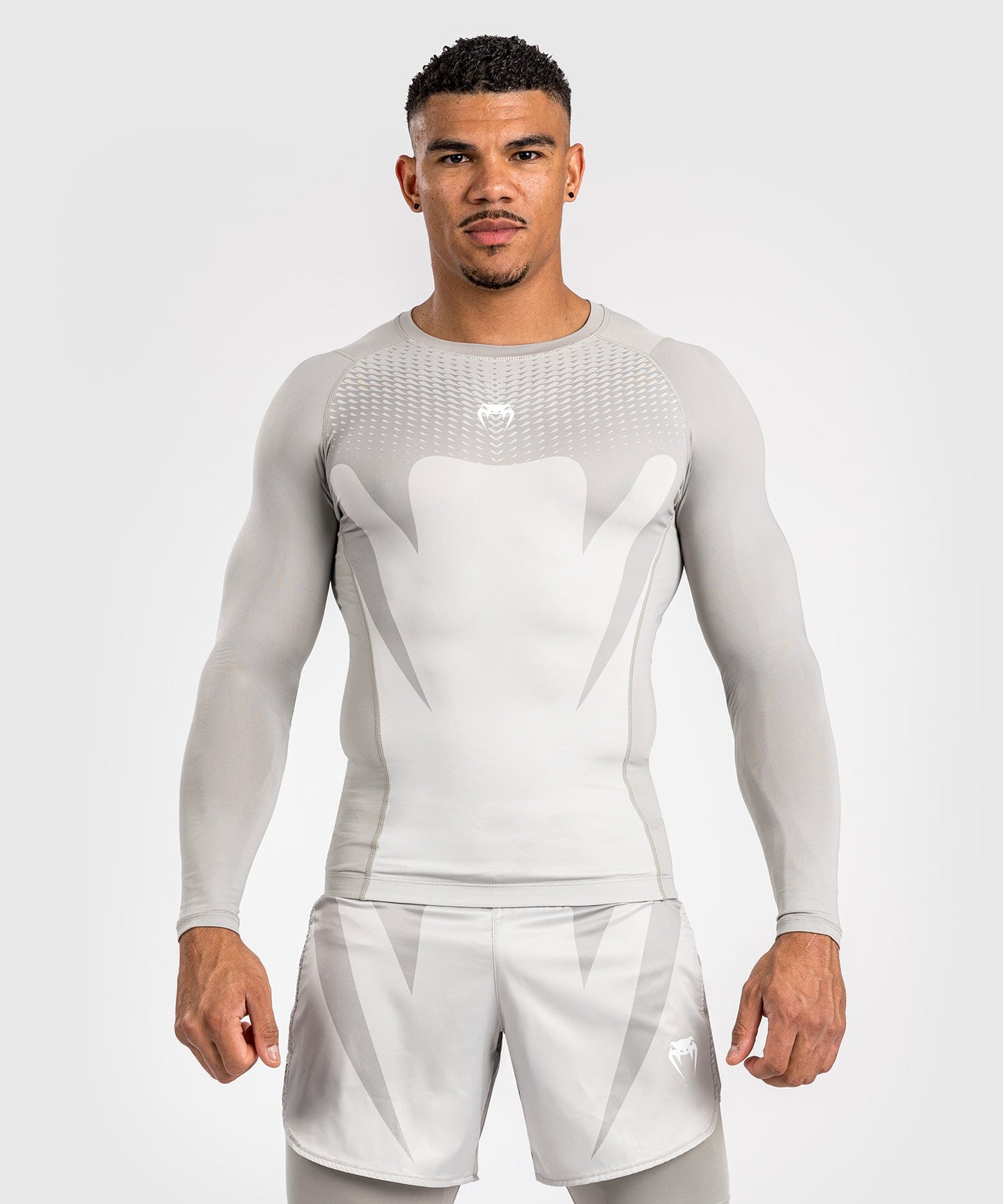 Venum Attack Men's Long Sleeve Rashguard - Sand