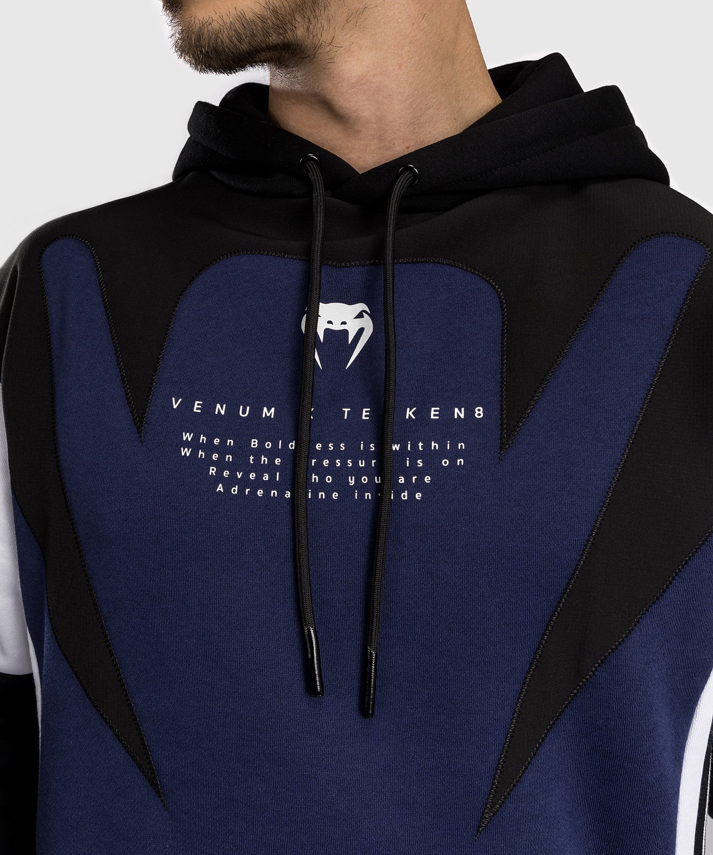 Venum x TEKKEN 8 - Jin Kazama Hoodie - Blue/Black/White