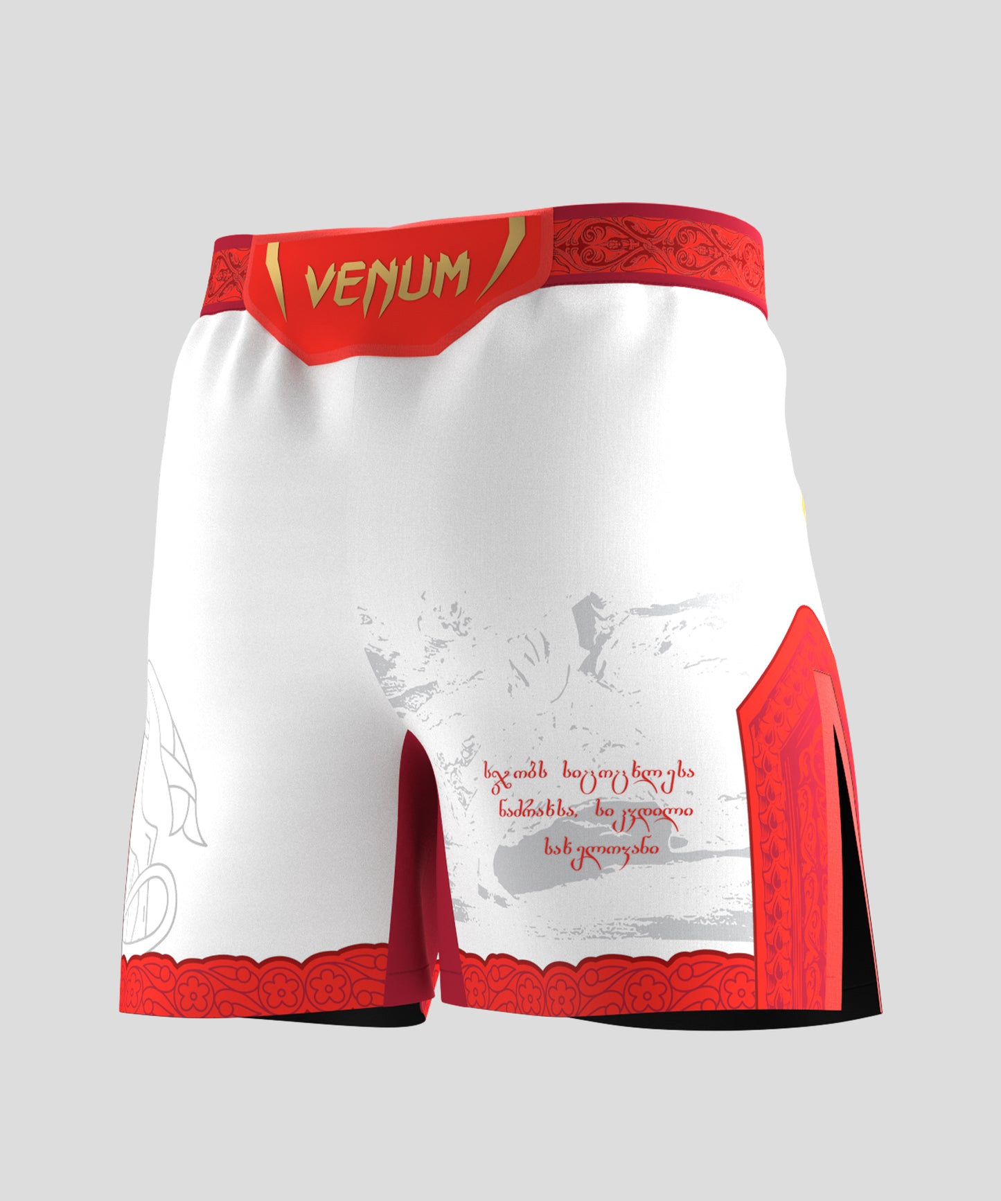 Men's UFC Unrivaled by Venum White Merab Dvalishvili Short Fit Fight Short