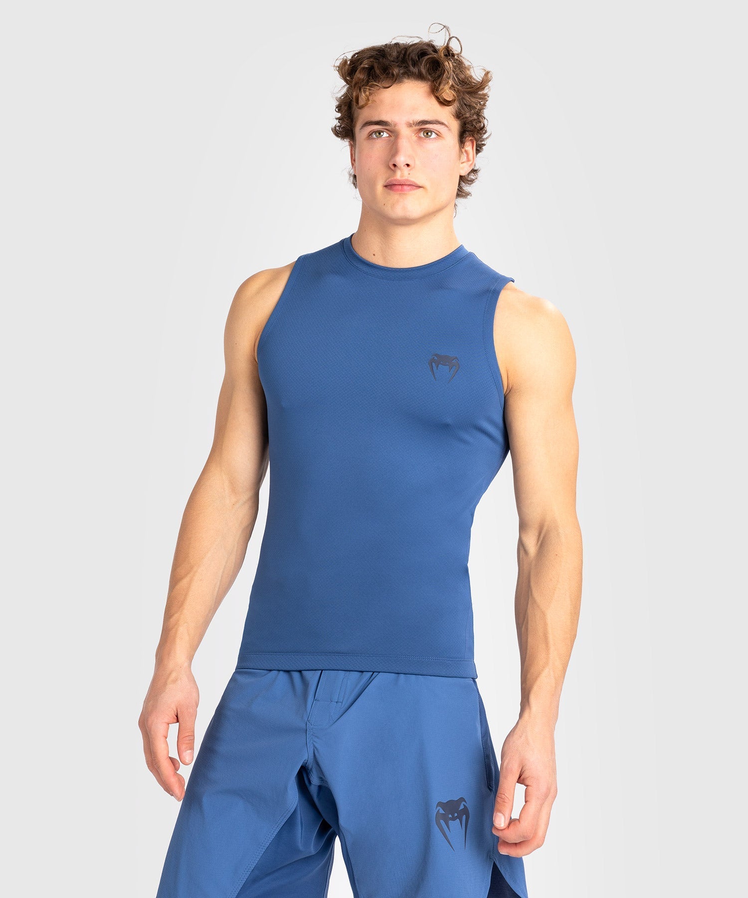 Rashguard sans manches pour hommes Venum Contender - Bleu - Débardeurs