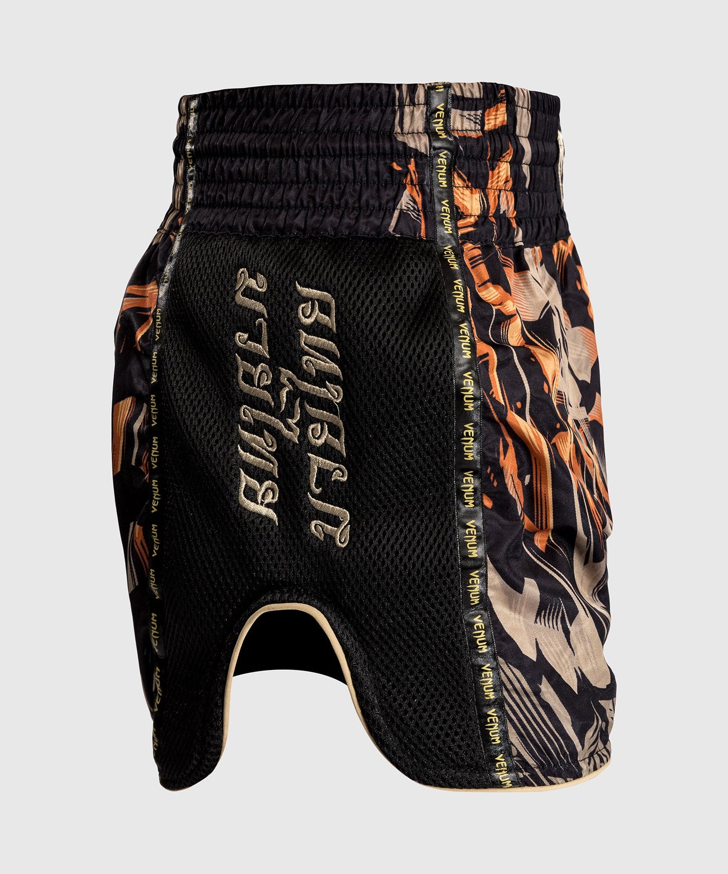 Venum Tiger Muay Thai Shorts - Black/Neon Orange