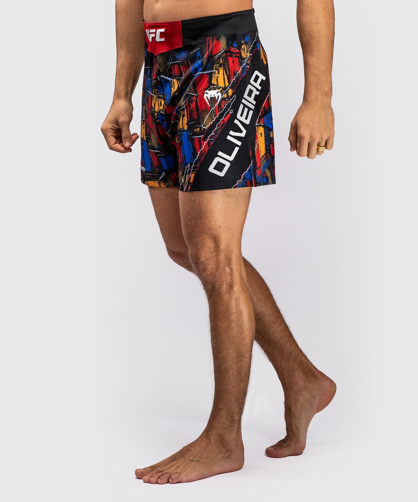 Men's UFC Unrivaled by Venum Red Charles Oliveira Fight Short