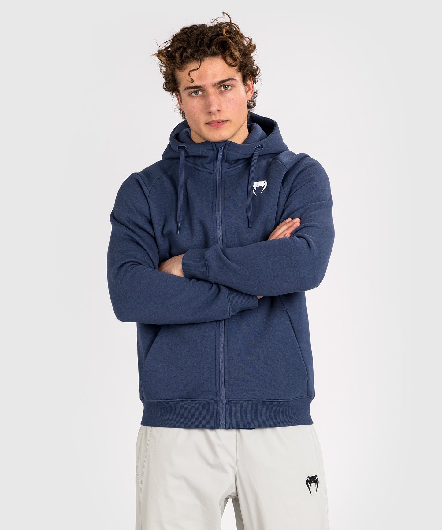 Venum Strikeland  Full Zip Hoodie - Navy Blue