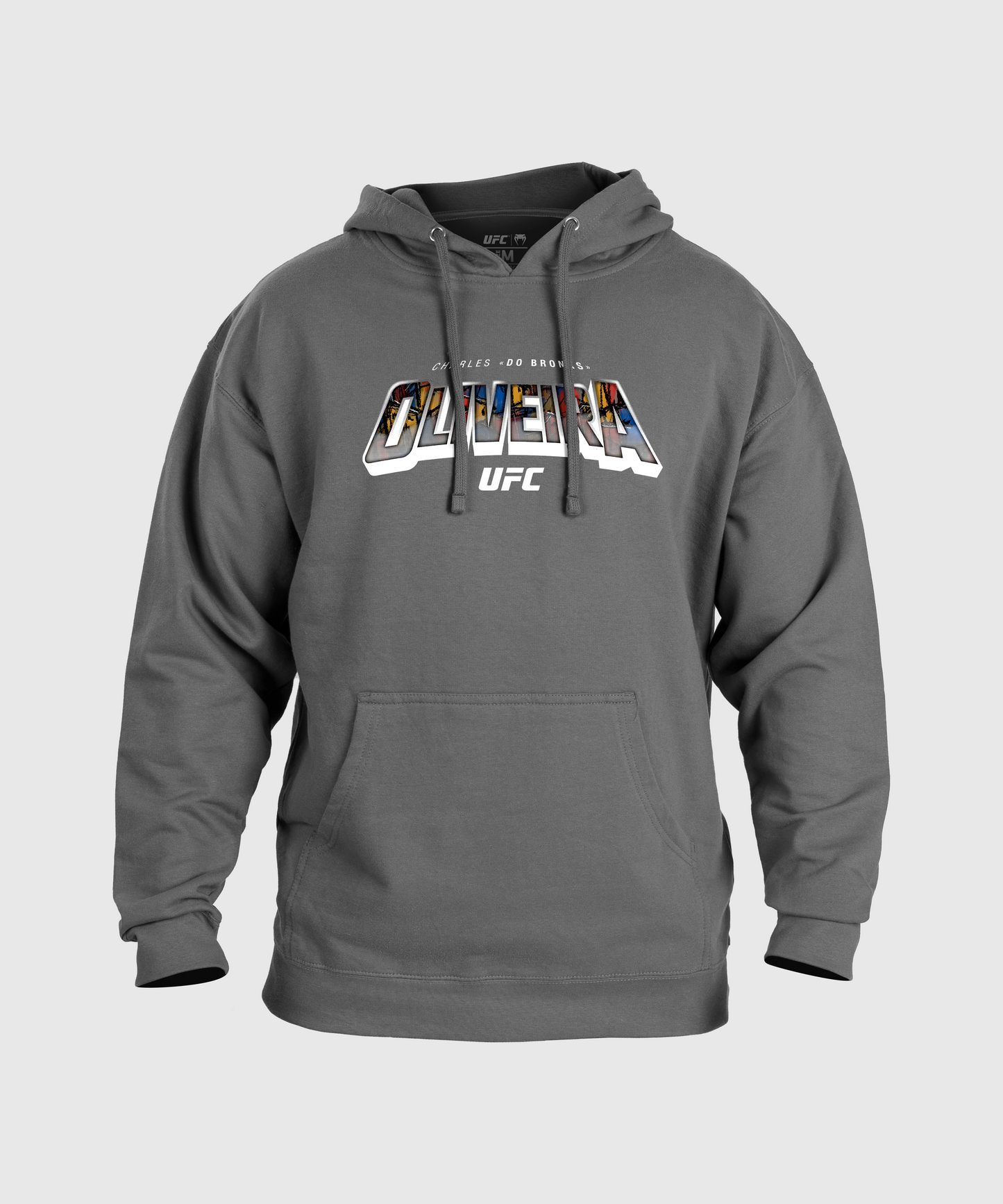 Men's UFC Unrivaled by Venum Heather Grey Charles Oliveira Hoodie