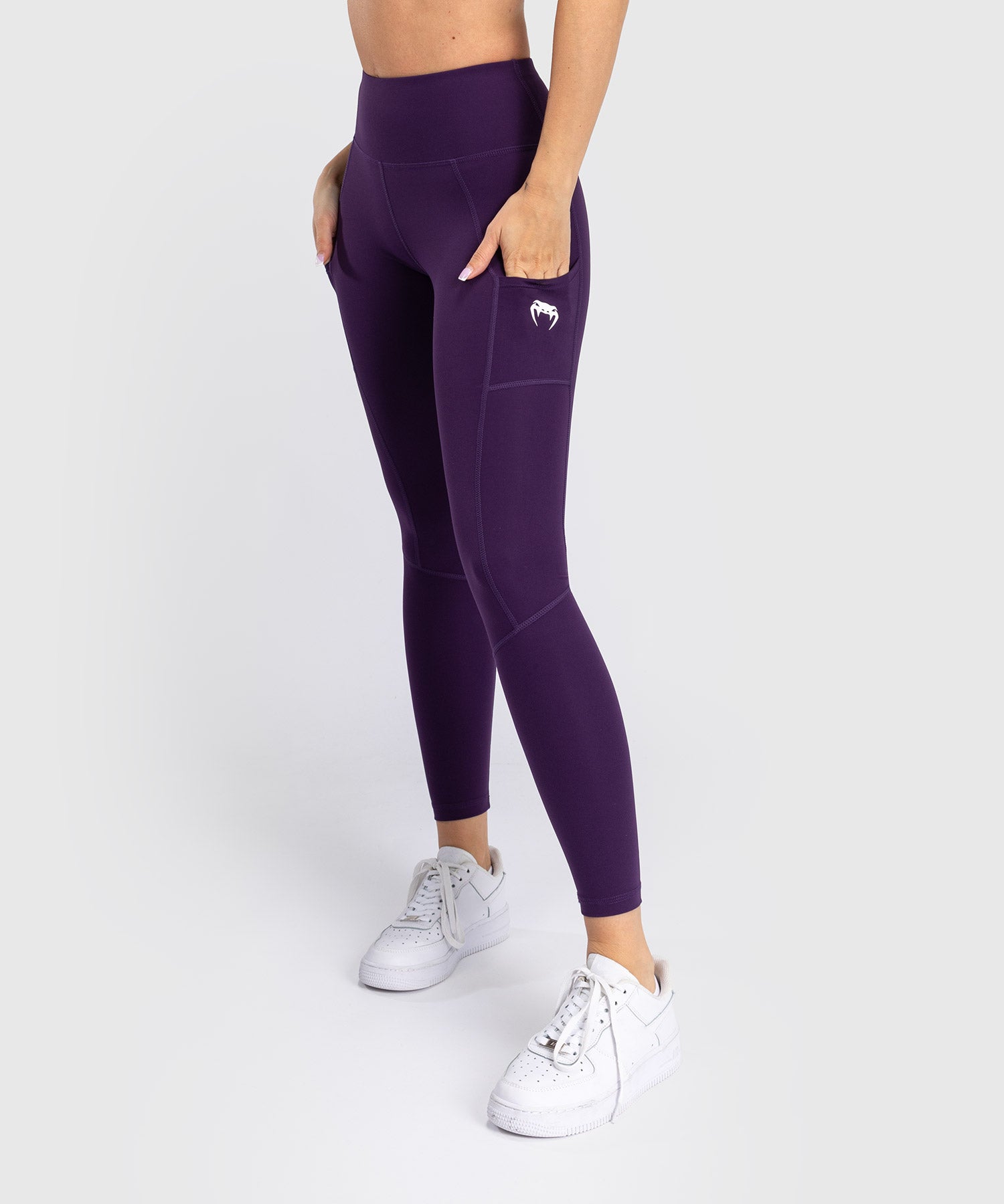 Purple leggings with pockets deals