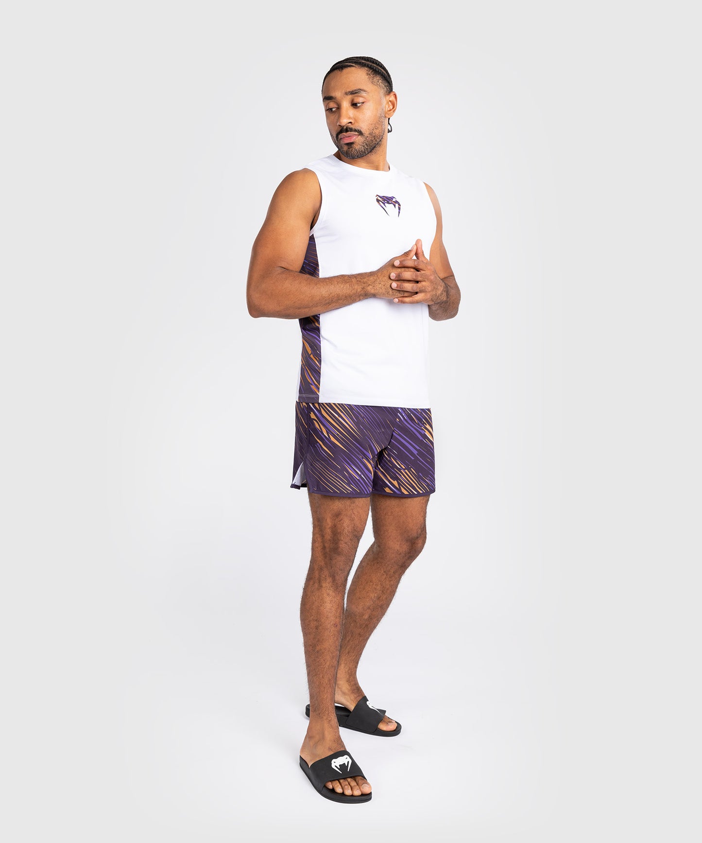 Venum Rapid Men’s Tank Top - White/Deep Purple