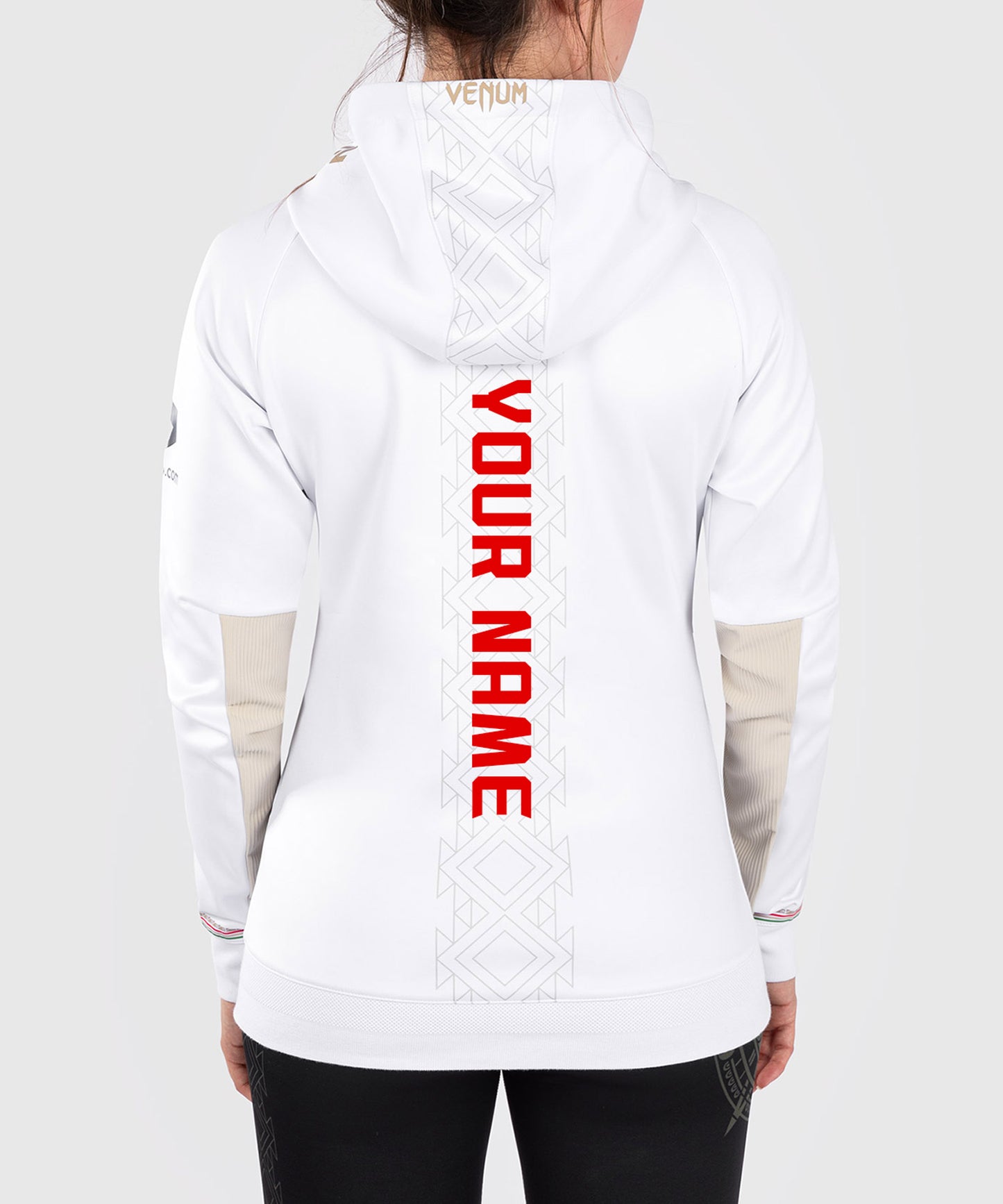 UFC Noche by Venum Personalized Authentic Fight Night Women's Walkout Hoodie - White