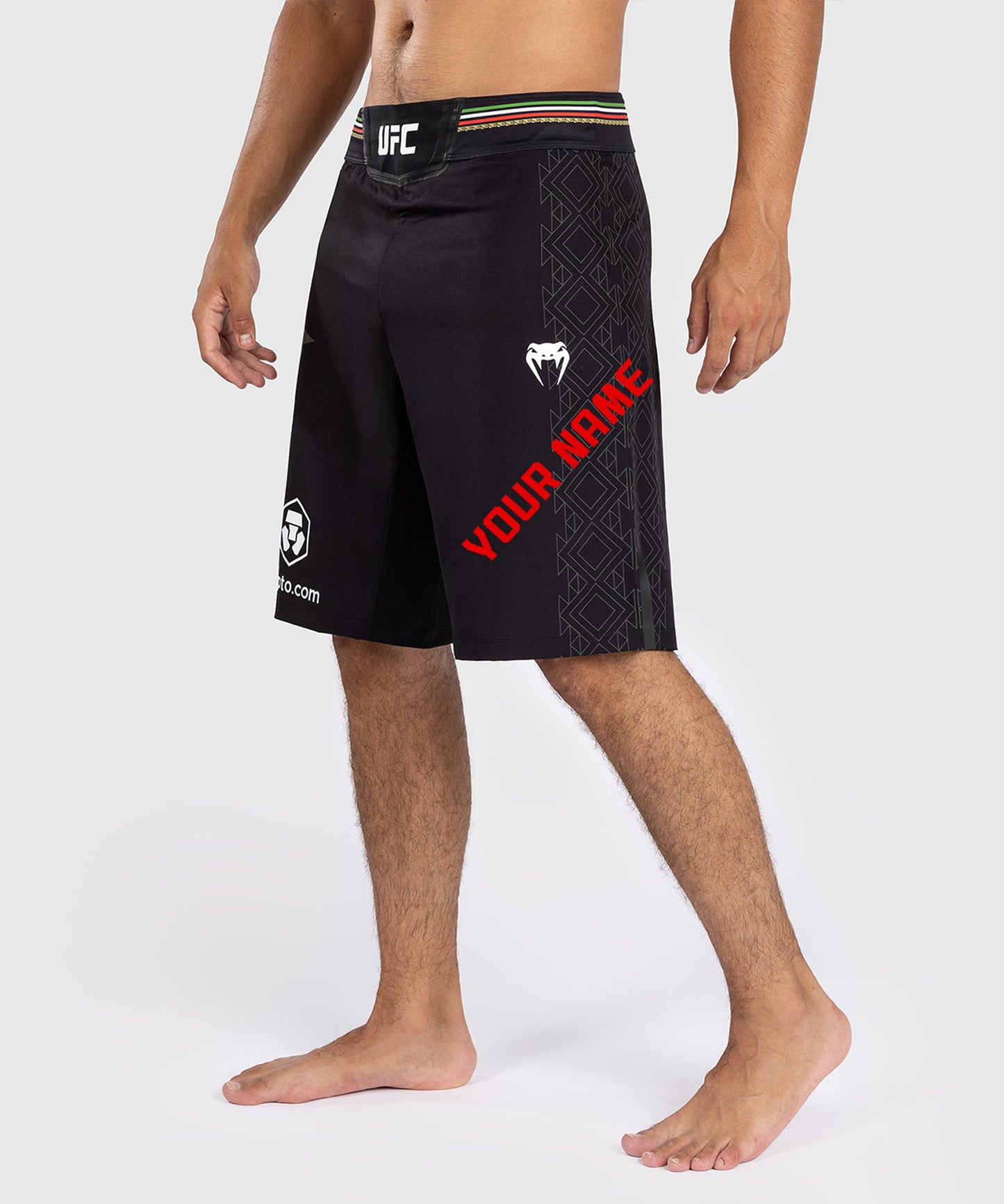 UFC Noche by Venum Personalized Authentic Fight Night Men's Fight Short - Black