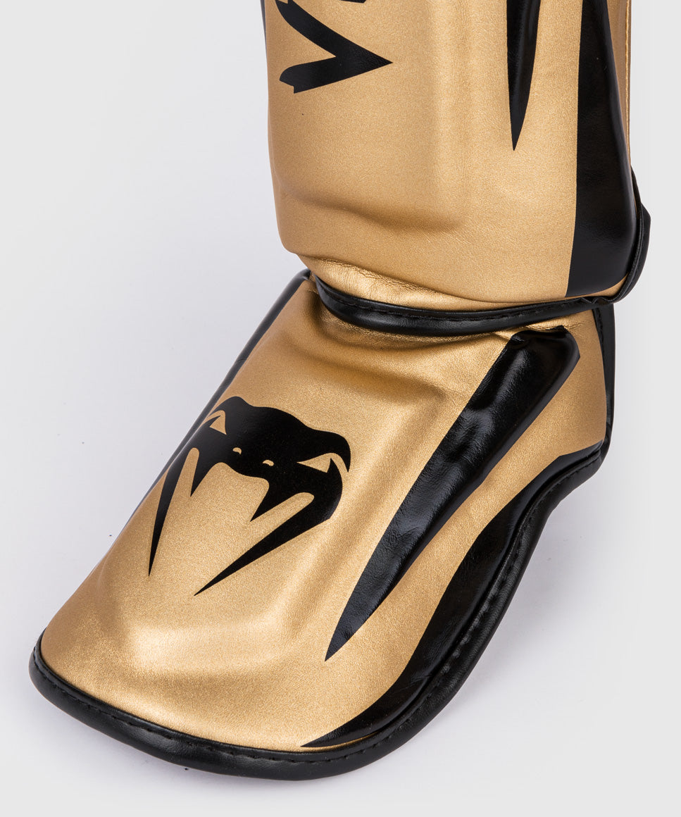 Venum Elite Standup Shin guards - Gold/Black