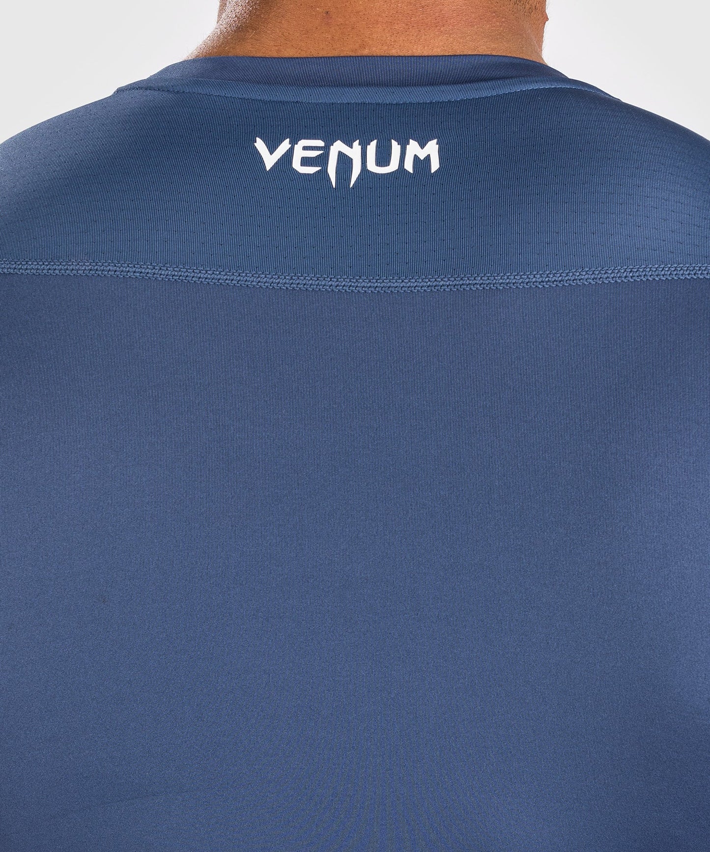 Venum Attack Men's Short Sleeve Rashguard - Navy Blue