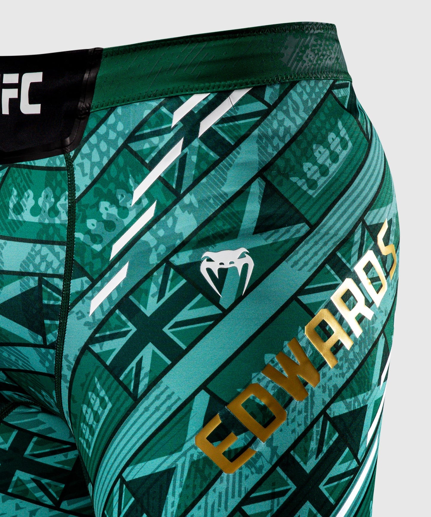 Men's UFC Unrivaled by Venum Green Leon Edwards Vale Tudo Short