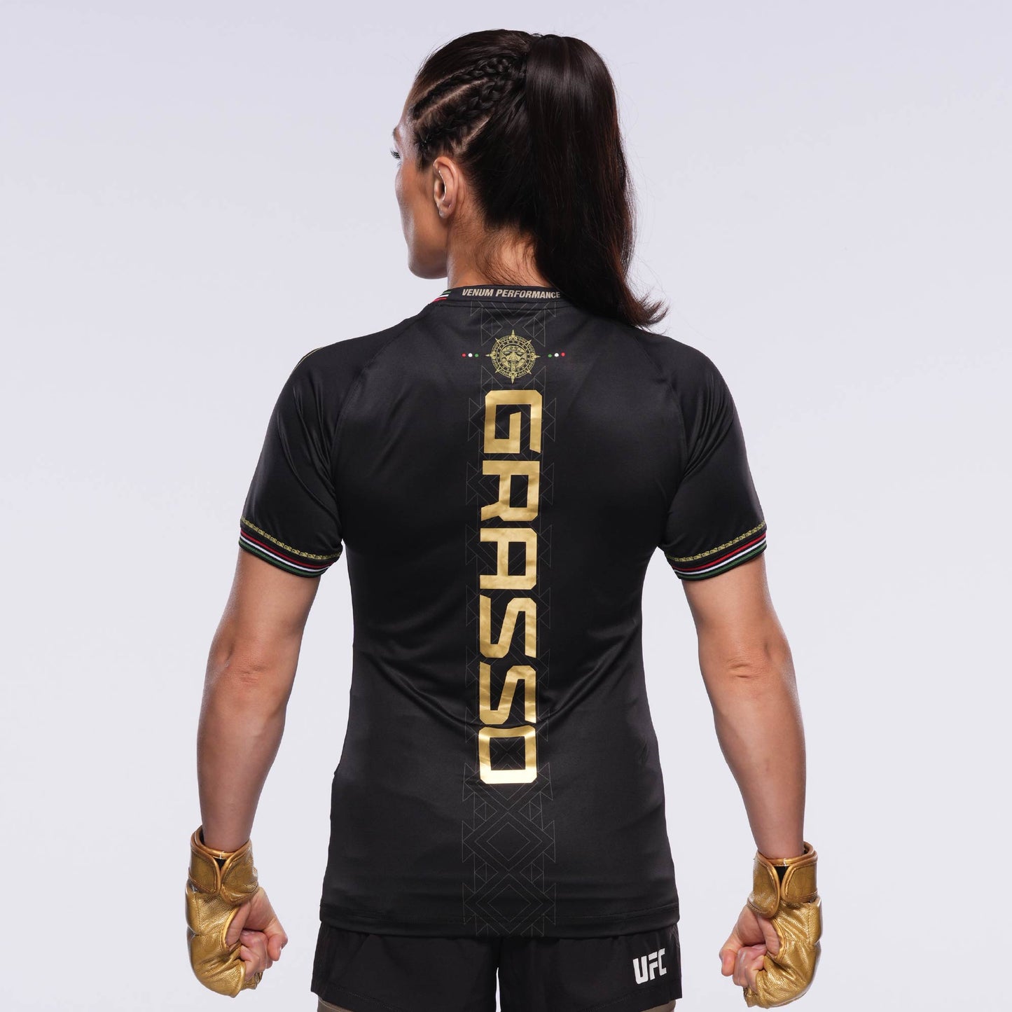 Noche UFC by Venum Fighters Authentic Fight Night Womens Walkout Jersey - Alexa Grasso -  Black