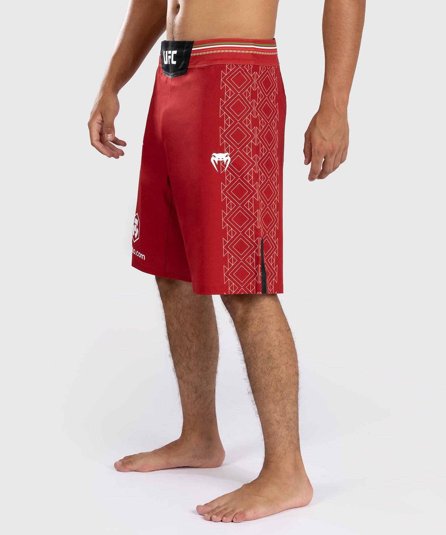 UFC Noche by Venum Personalized Authentic Fight Night Men's Fight Short - Red