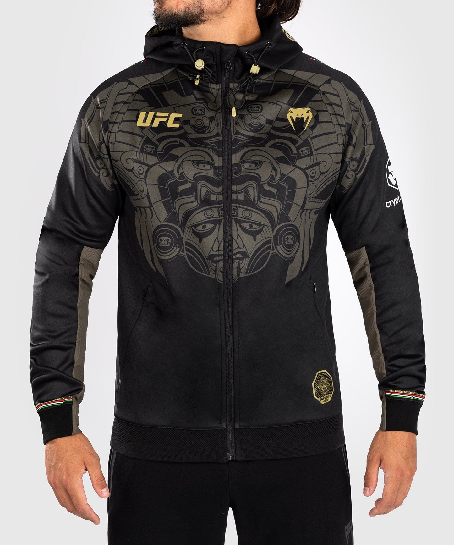 UFC Noche by Venum Personalized Authentic Fight Night Men's Walkout Hoodie - Black