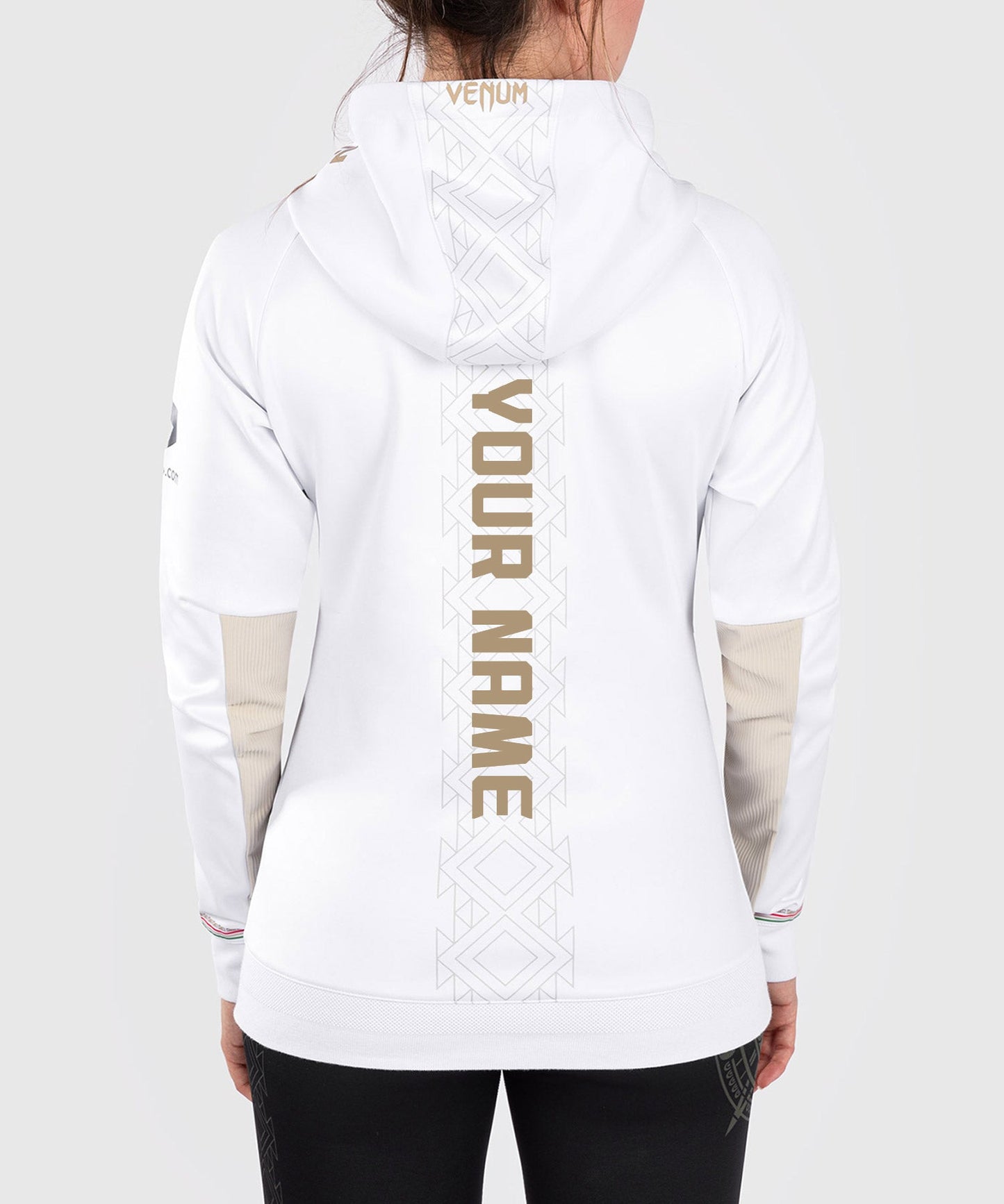 UFC Noche by Venum Personalized Authentic Fight Night Women's Walkout Hoodie - White