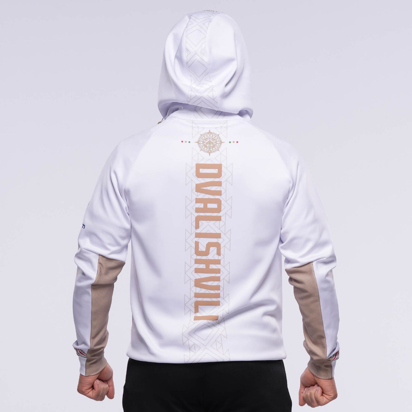 Noche UFC by Venum Fighters Authentic Fight Night Mens Walkout Hoodie - Merab Dvalishvili -  White