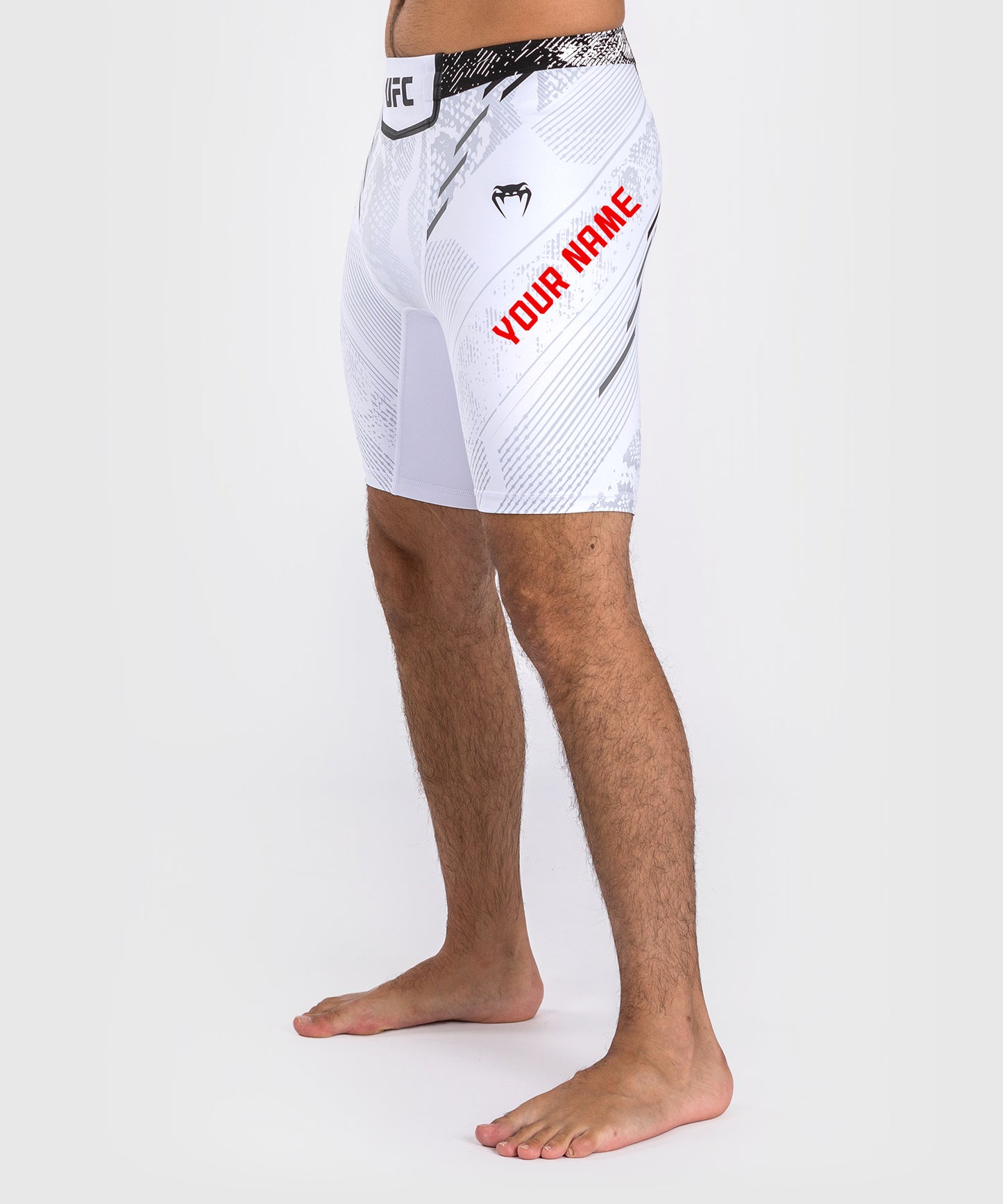 UFC Adrenaline by Venum Personalized Authentic Fight Night Men’s Vale Tudo Short - White