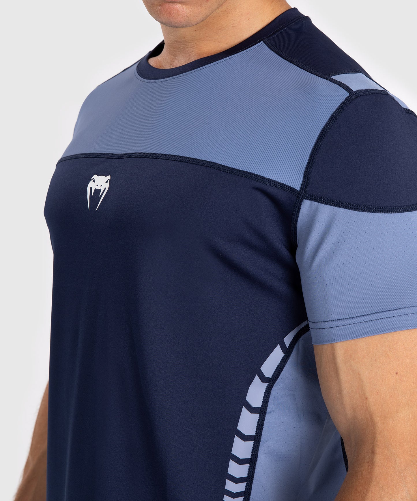 Venum Tempest Men's Dry-Tech T-Shirt - Navy Blue/Blue