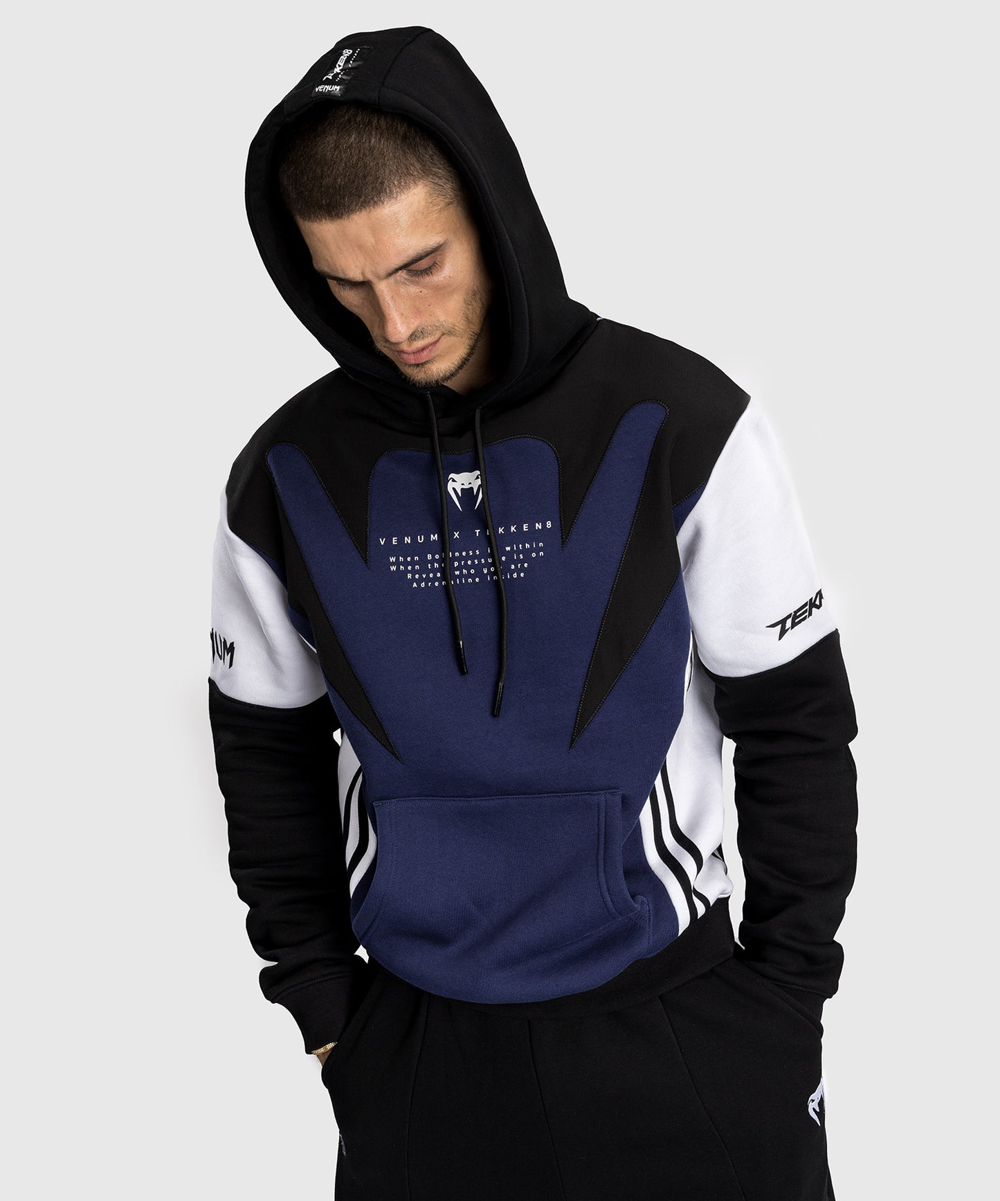 Venum x TEKKEN 8 - Jin Kazama Hoodie - Blue/Black/White