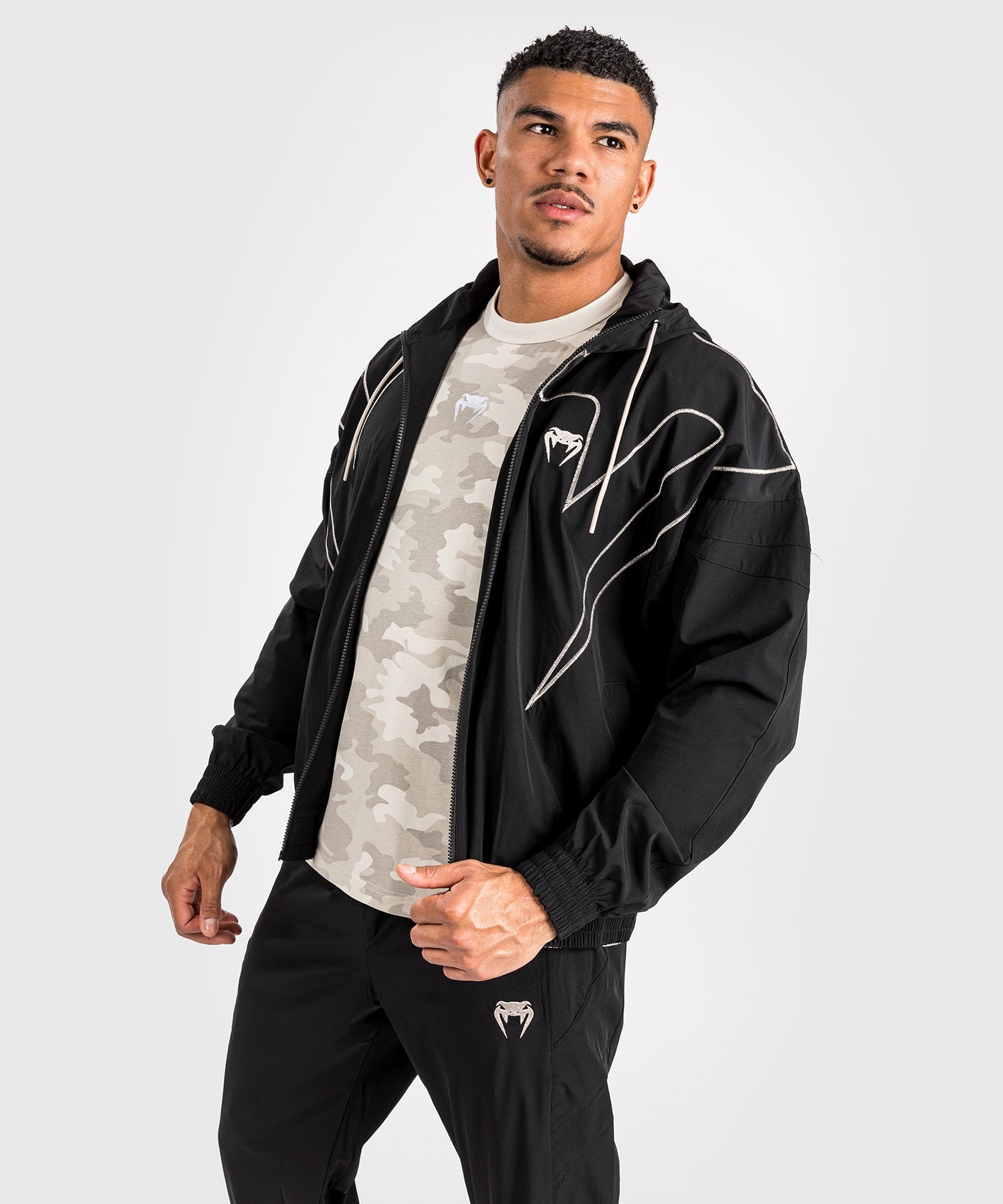 Venum Attack 90 Tracksuit Jacket Black White XXL