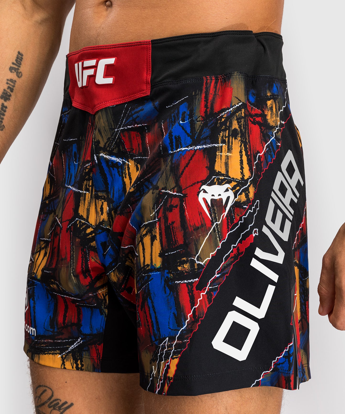 Men's UFC Unrivaled by Venum Red Charles Oliveira Fight Short