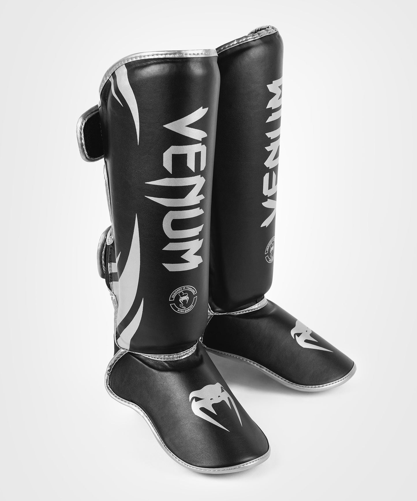 Venum Challenger Standup Shin Guards - Black/Silver