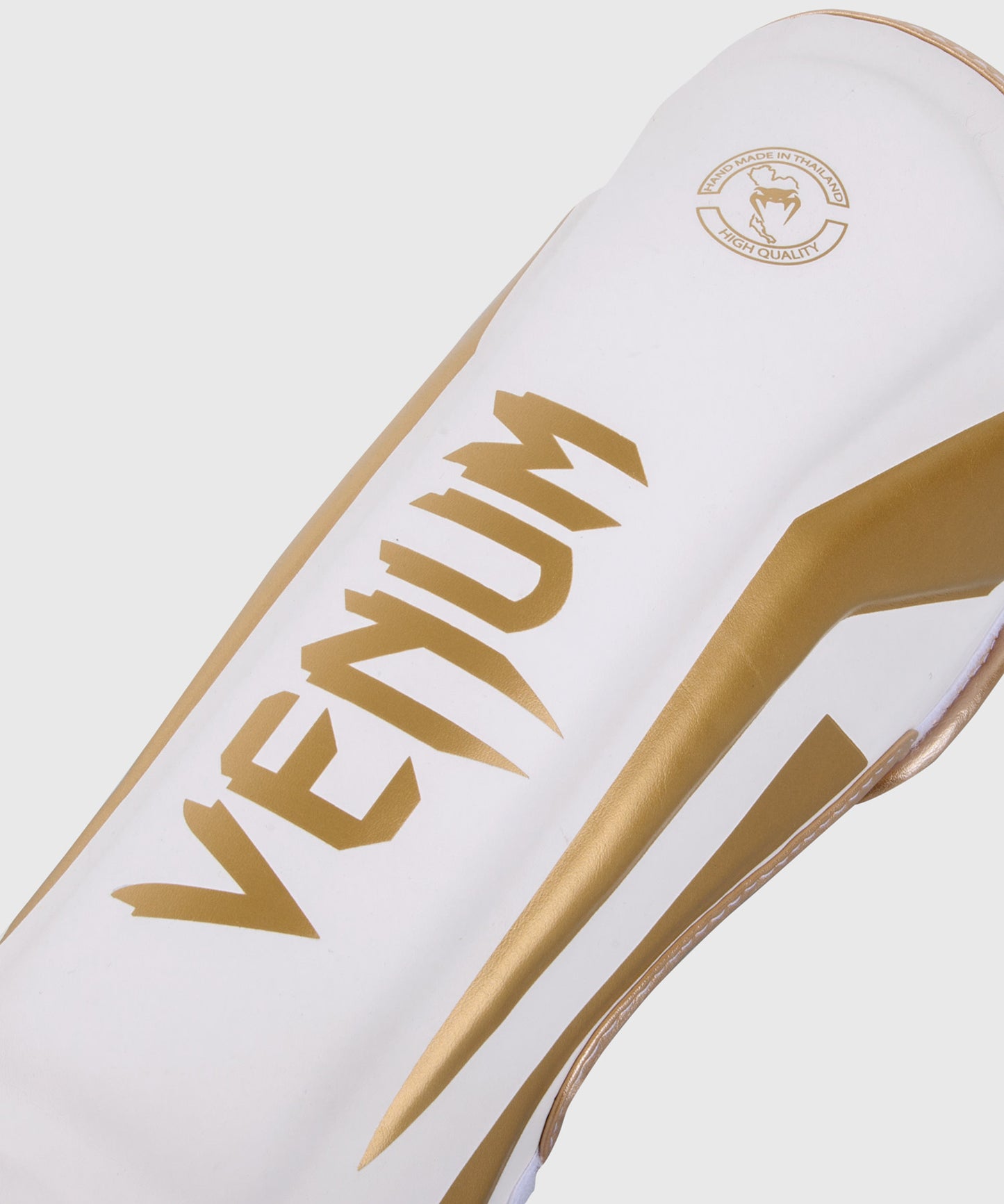 Venum Elite Standup Shin guards - White/Gold