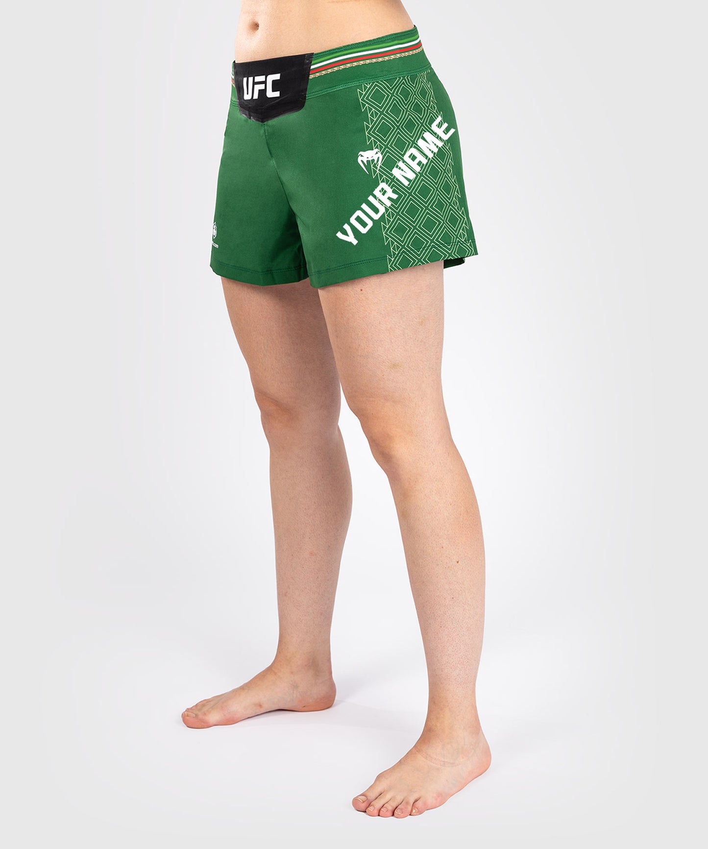 UFC Noche by Venum Personalized Authentic Fight Night Women’s Fight Short – Green