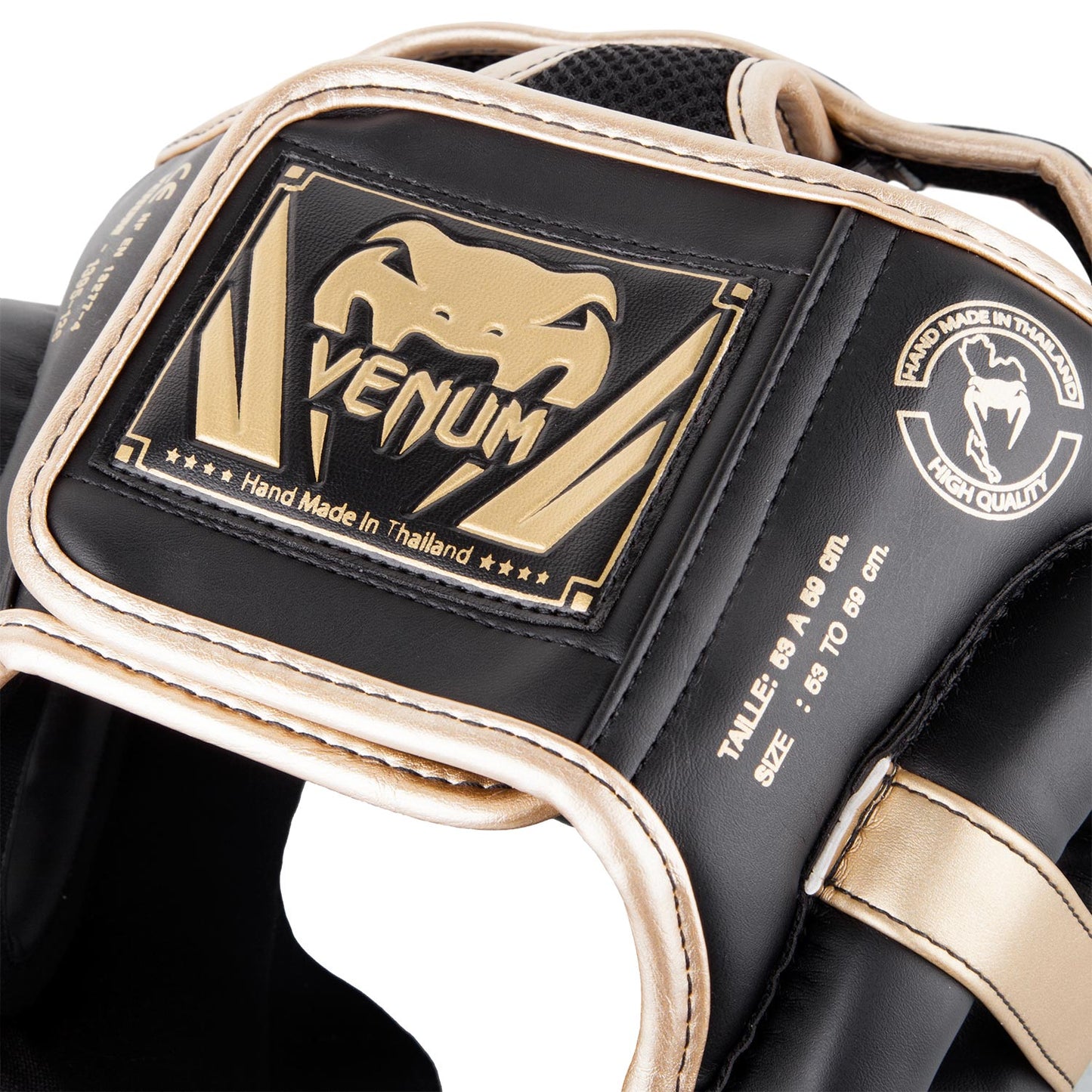 Venum Elite Headgear - Black/Gold