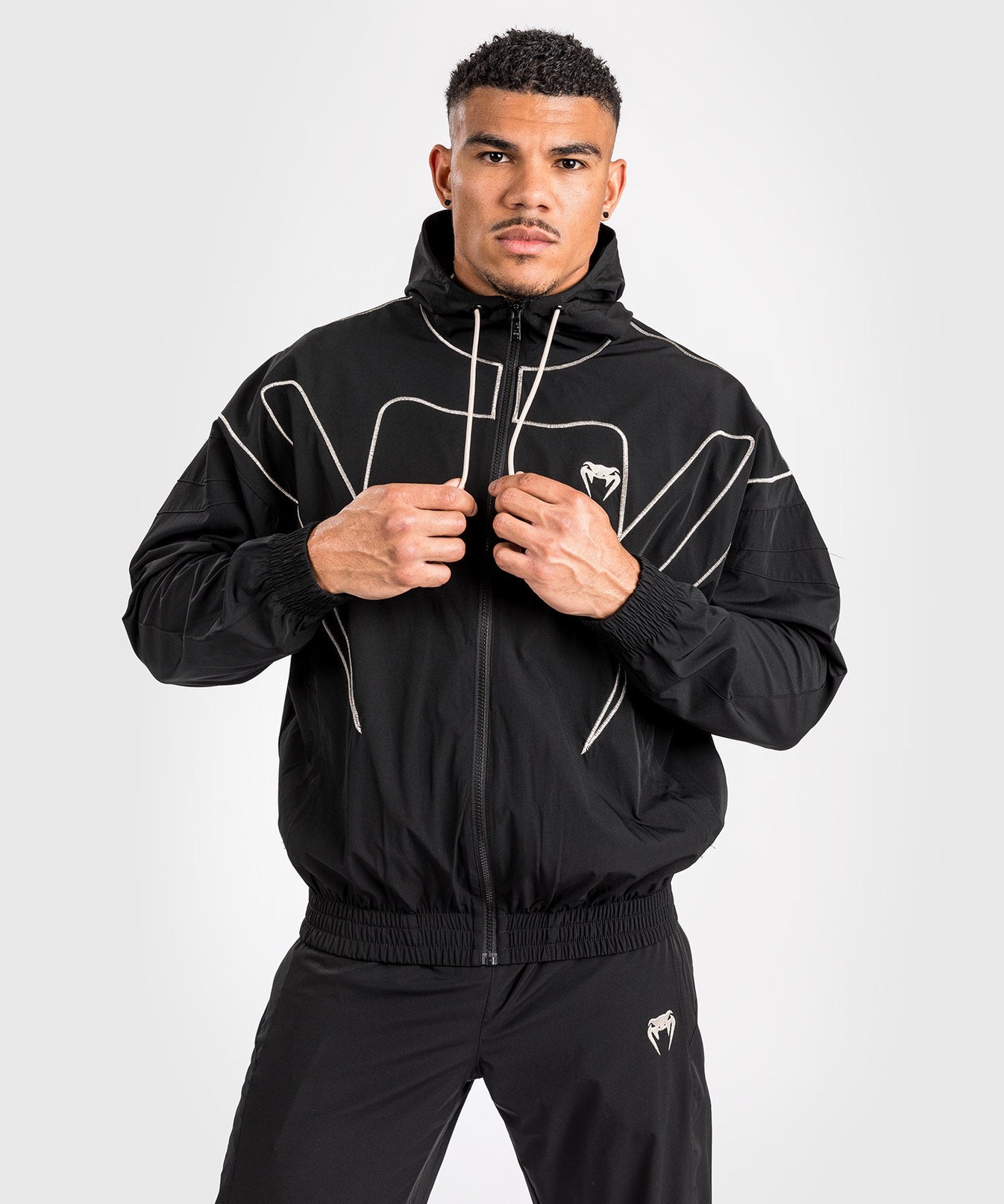 Venum Attack 90 Tracksuit Jacket - Black/White - Venum