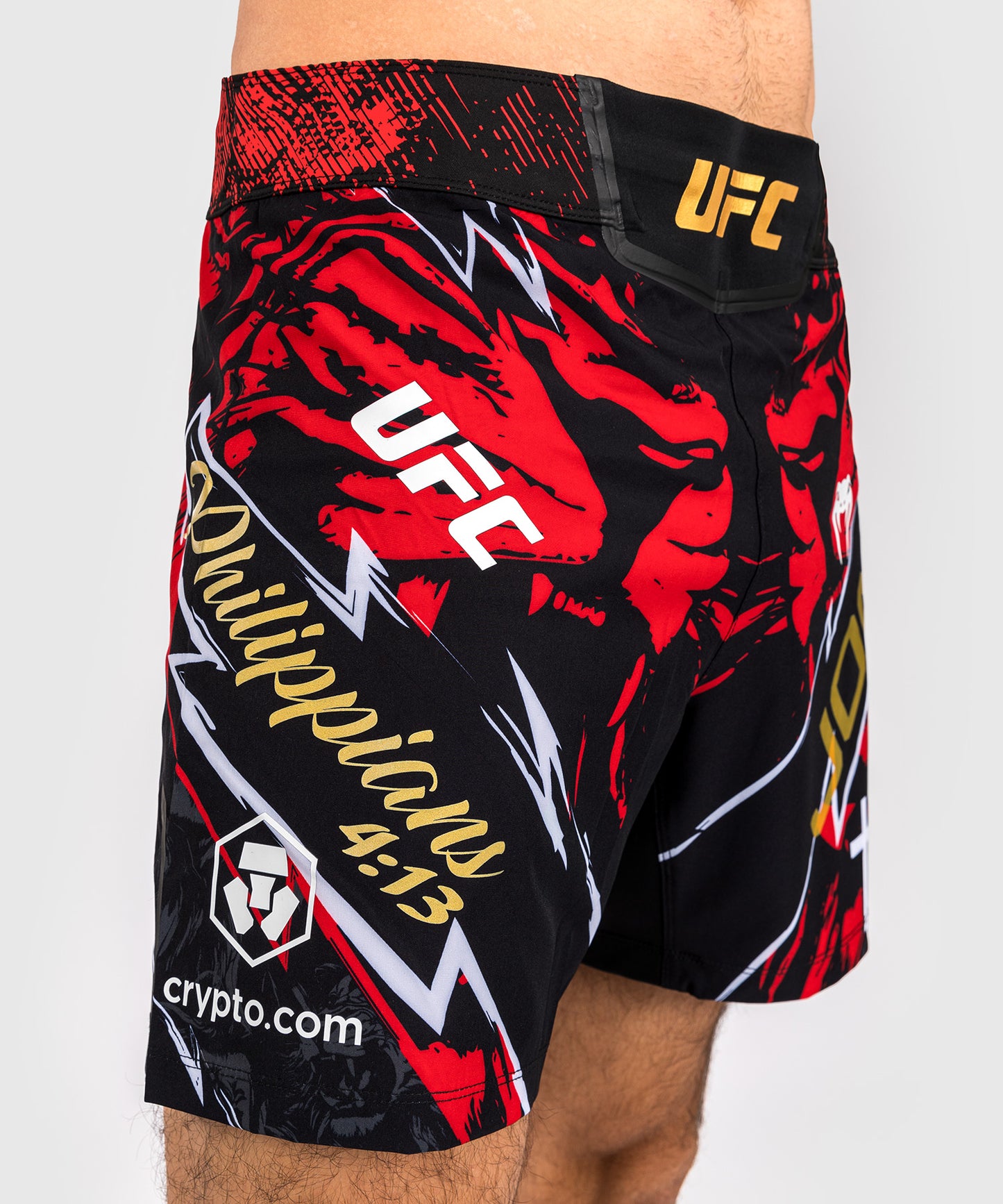 UFC Unrivaled by Venum Jon Jones Men's Short Fit Fight Short - Red