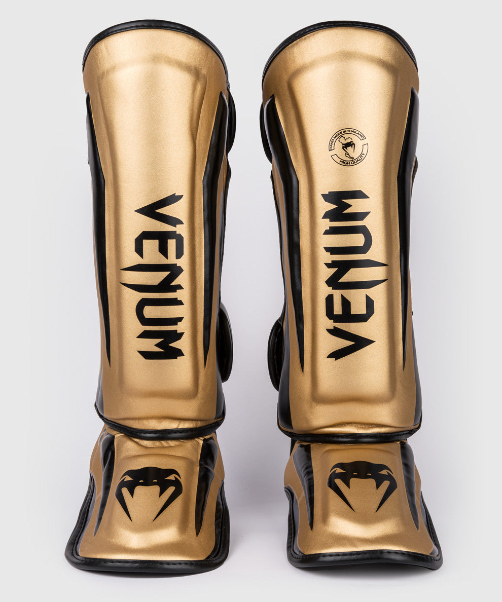 Venum Elite Standup Shin guards - Gold/Black