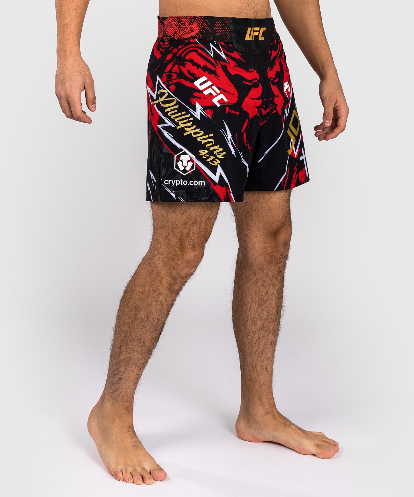 UFC Unrivaled by Venum Jon Jones Men's Short Fit Fight Short - Red