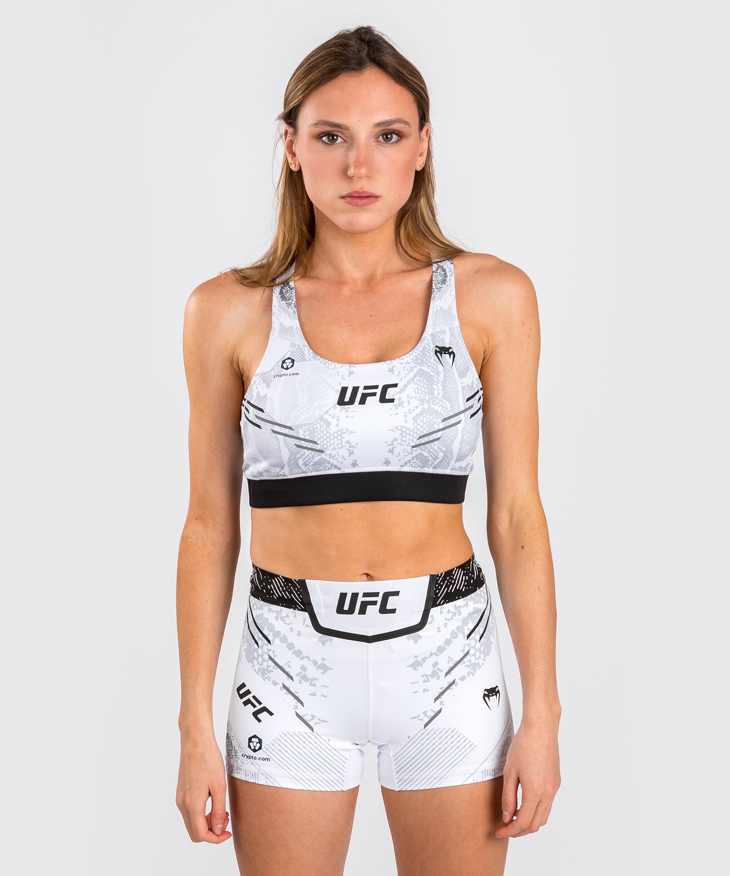 UFC Adrenaline by Venum Authentic Fight Night Women's Sports Bra - Whi -  Venum