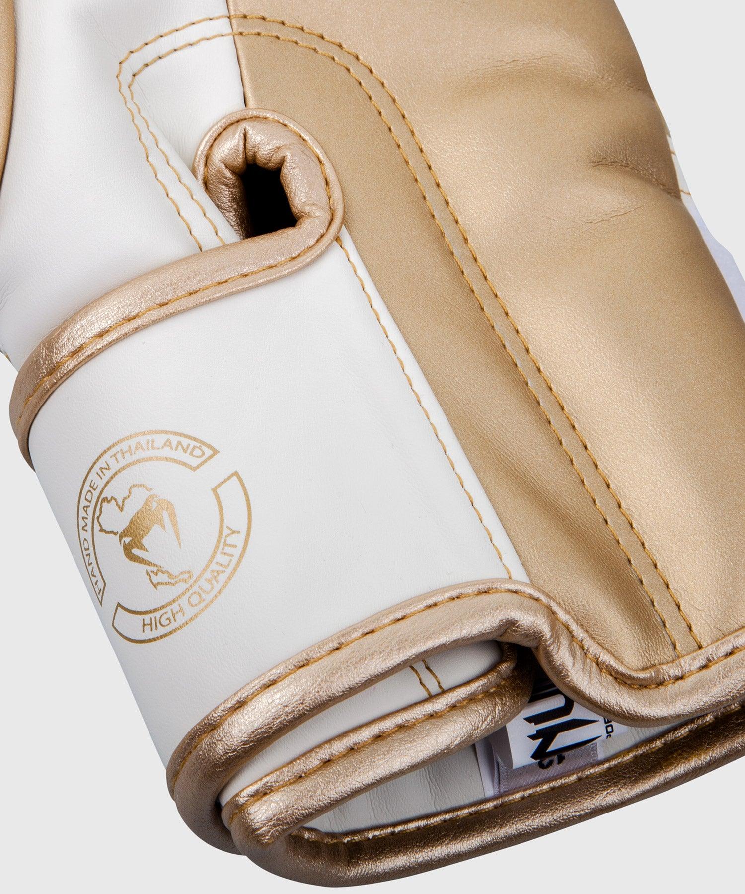 White and gold venum cheap boxing gloves