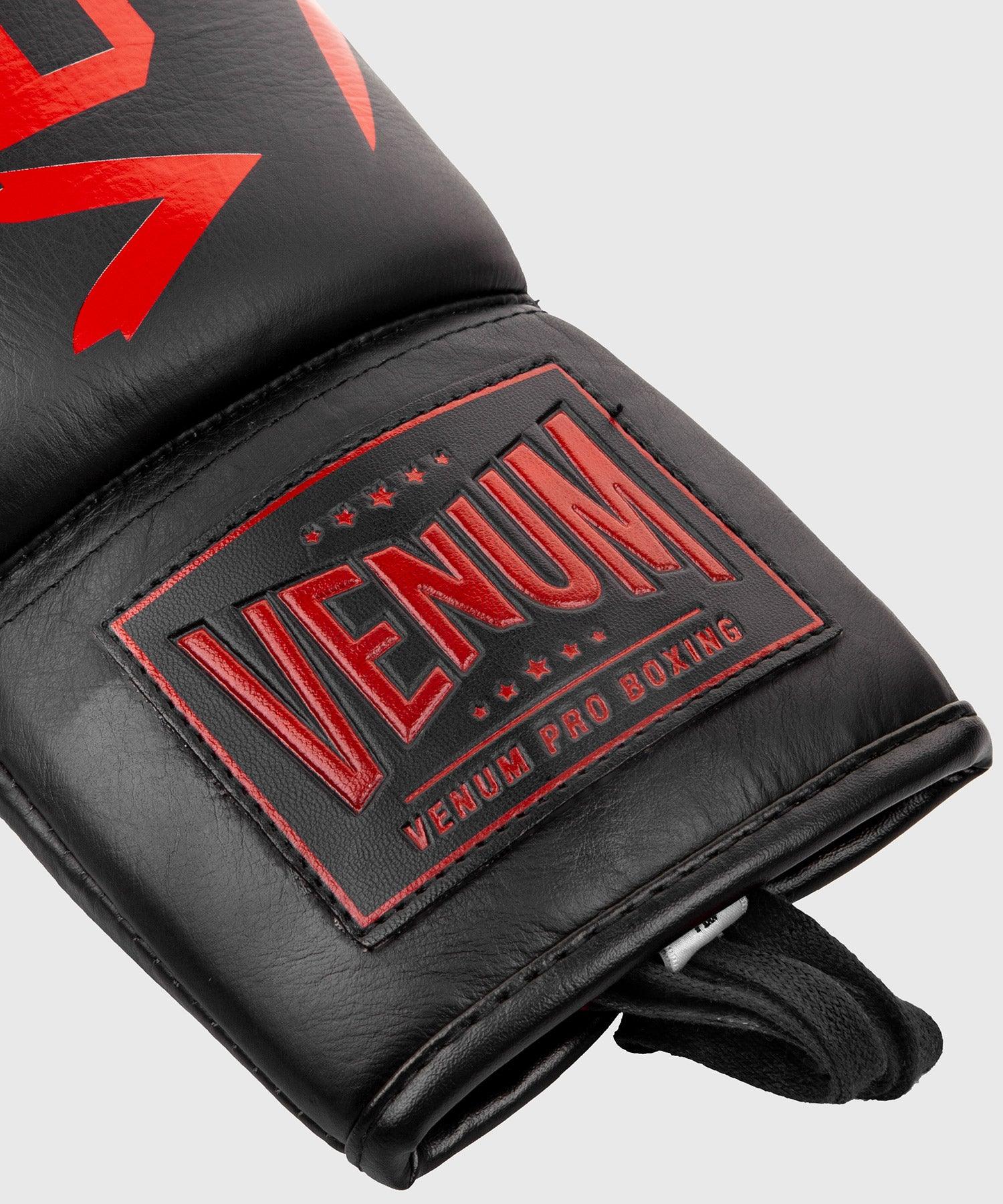 Venum Coco Monogram Pro Lace Up Boxing Gloves - Garnet Red