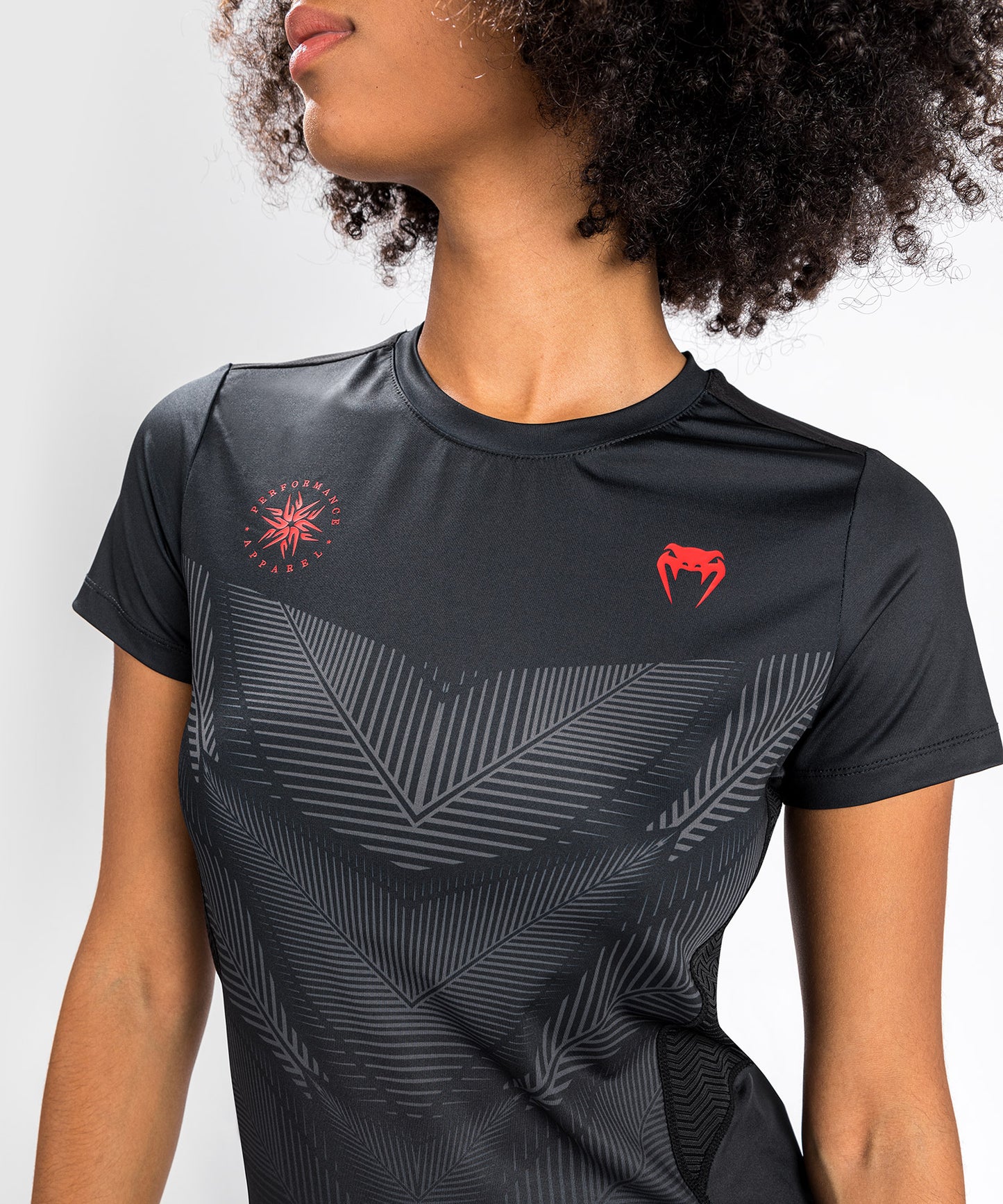 Venum Phantom Compression T-Shirt - Long Sleeve - For Women - Black/Red 